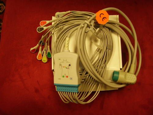 New 12 leads ECG CABLE for LIFEPAK 12 15 FDA APPROVED  