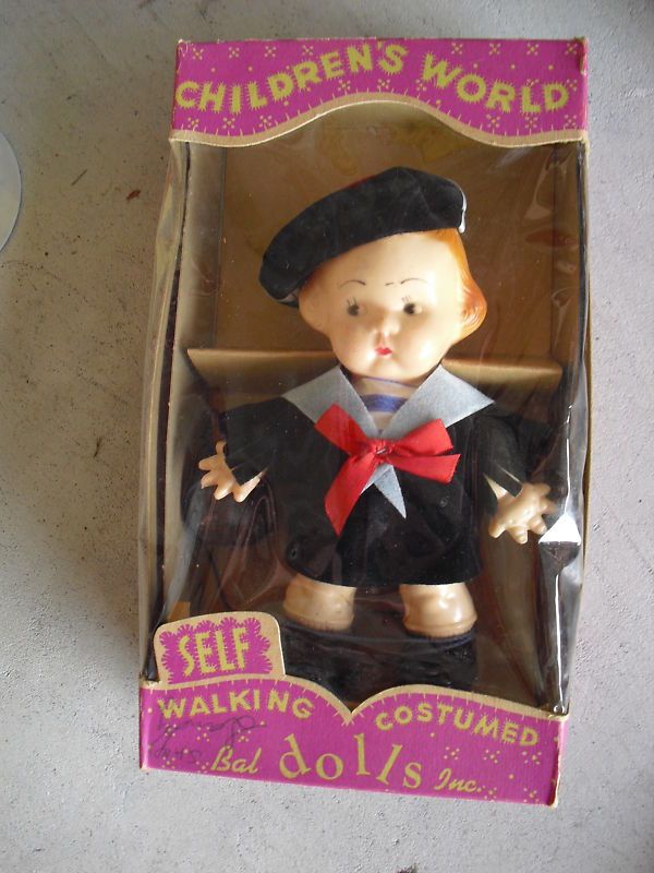 Unique Vintage Bal Dolls Sailor Steve Self Walking Doll  