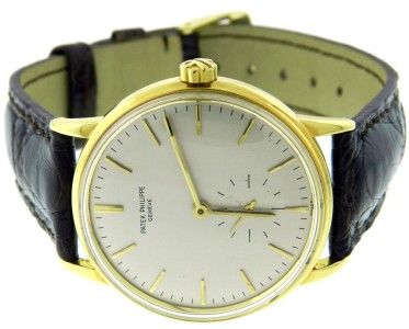   Mens Patek Philippe Calatrava 3425 Automatic 18K Gold Watch  