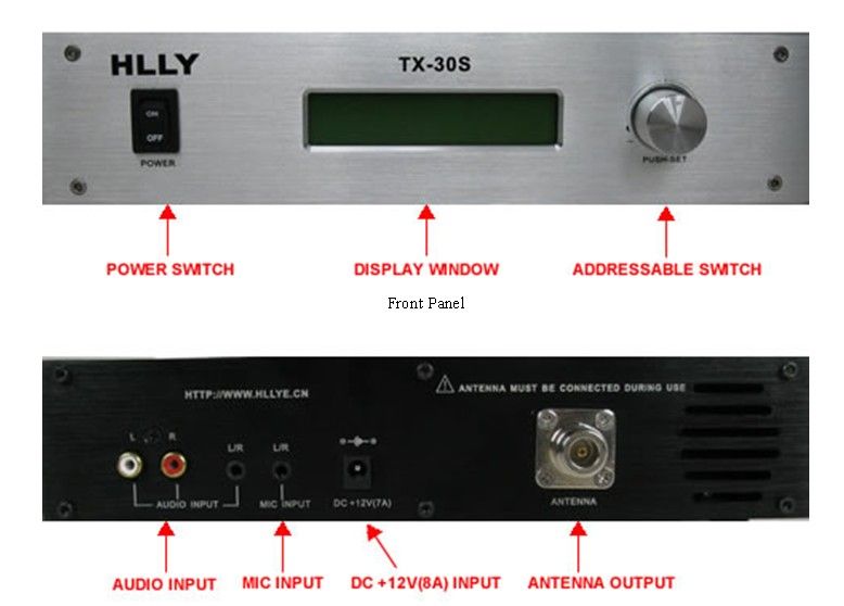   30W FM TRANSMITTER PROFESSION RADIO STATION    SHIP FROM USA  