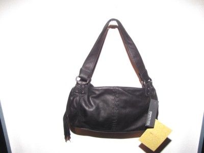 Kenneth Cole Reaction Leather Top Zip Satchel w/Tassel  