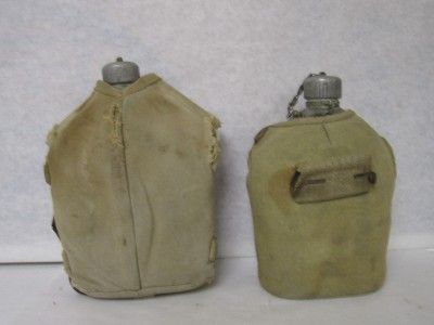 WW1 WS Army Canteen Dated 1918, Lot of 2 1 Marked http//www.auctiva 