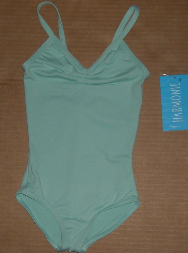 NWT Harmonie Camisole LEOTARD Girls Pinchfront Capezio  