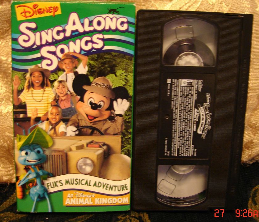 Disneys Sing Along Songs Vhs FLIKS MUSICAL ADVENTURE FREE US 1st Cl 