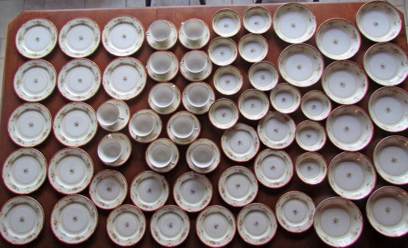 Occupied Japan 1948 SONE CHINA SET 94 Pieces Service for 12 Gilded 