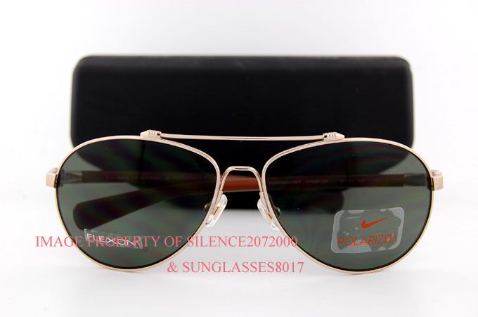 New Nike Sunglasses S CHARGED 200P 279 GOLD POLARIZED  