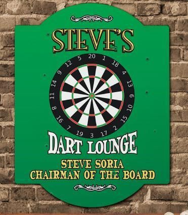 Chairman Of The Board DART LOUNGE Personalized WALL SIGN  