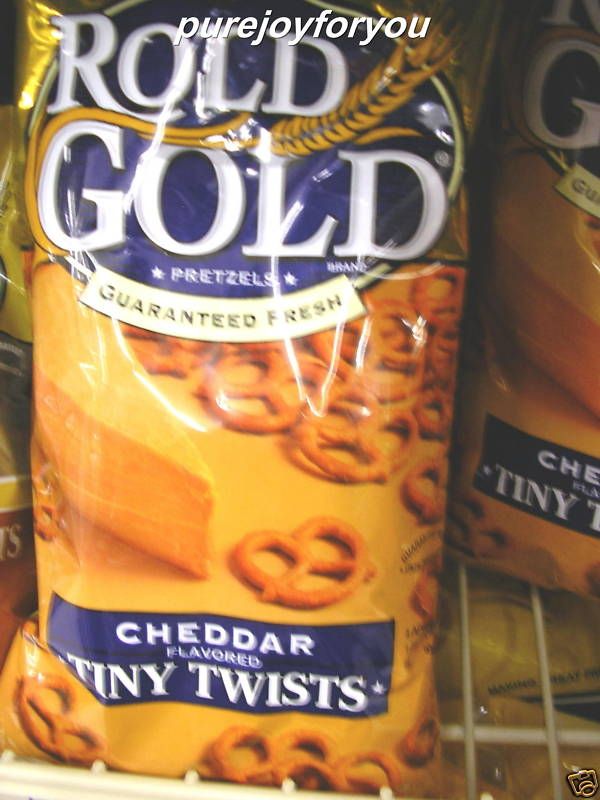 Bag of Rold Gold CHEDDAR Tiny TWISTS Snack Pretzels*YUM  