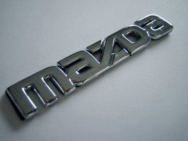 MAZDA Badge Letters Emblem 90x16 mx5 rx7 323 bravo 121  