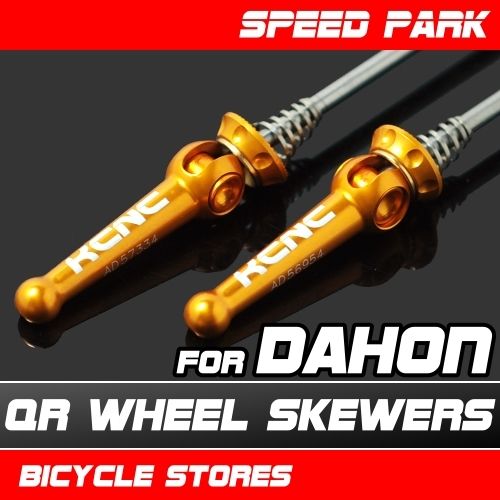 KCNC QR Wheel Skewers for DAHON 74/135mm Gold / 43g  