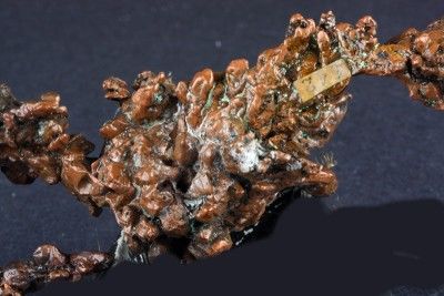 Native Copper Crystallized, Quincy Mine, Michigan  