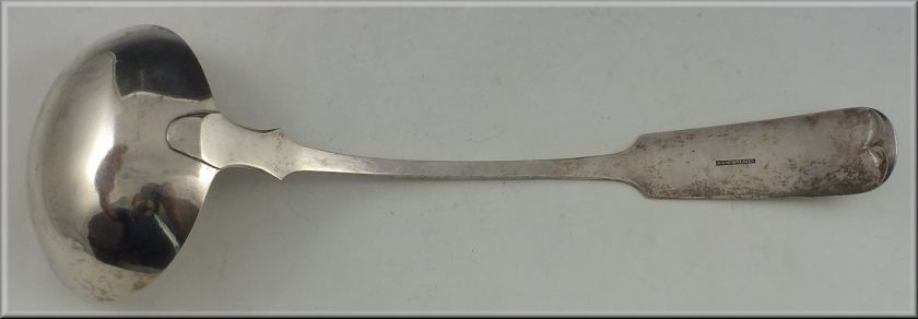 Early 19thC R&W Wilson Philadelphia Coin Silver Ladle  