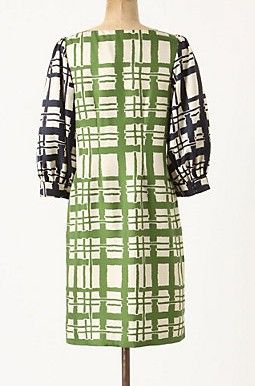 NWT $228 Anthropologie Broken Blocks Shift Dress Sz 0 2 4  