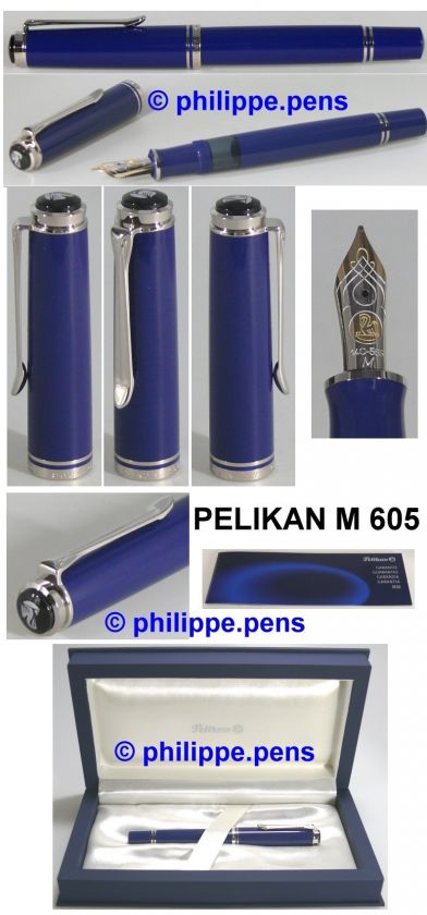 PELIKAN M 605 Souverän , DARK BLUE , BOXED , MINT  