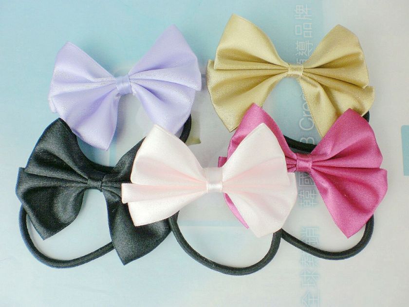 New 5pc/1set Hair Bow Scrunchies Women Hair Accessories  