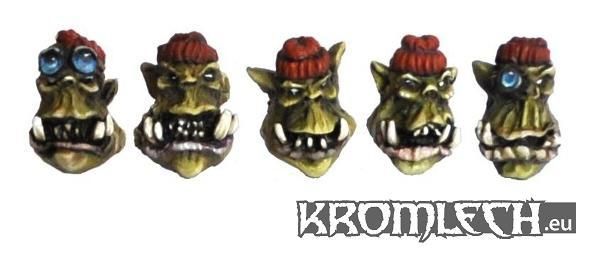 Kromlech Orc Commando Heads (Orc War 2, ork)  