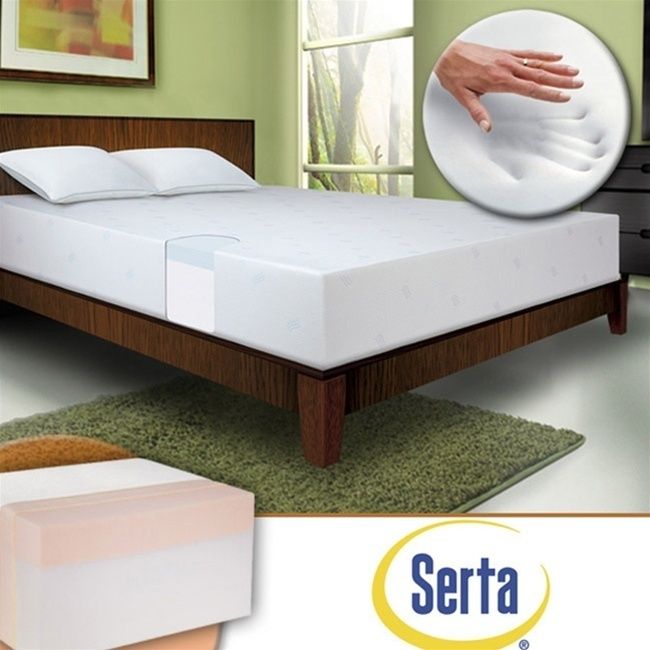 Serta 8 inch Thick Memory Foam Mattress 617014131806  