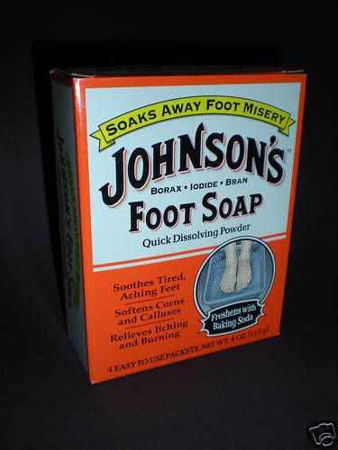 Johnsons Foot Soap Corns Calluses w/Borax Iodide Bran  