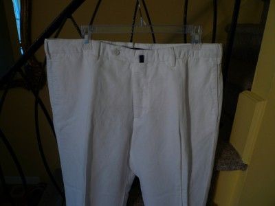 INCOTEX White ChinoLino Trousers Pants NWT Size 38 $350  