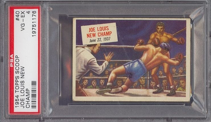 1954 Topps Scoop #40 Joe Louis New Champ PSA 4 *273068  