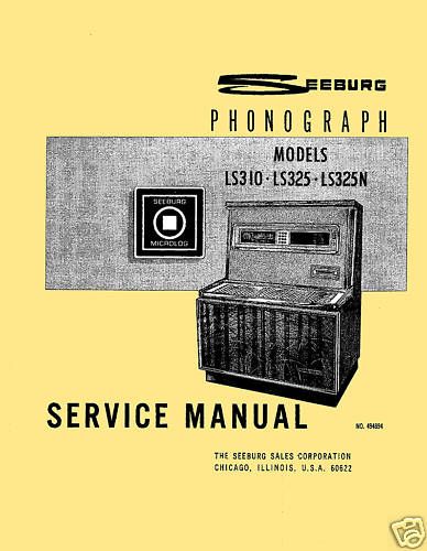 Seeburg LS3 LS 3 LS 310 LS 325 LS 325N Repair Manuals  