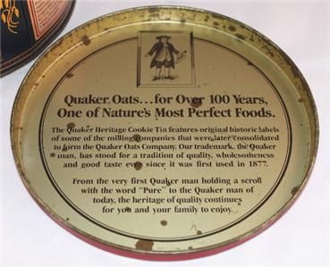 vintage QUACKER OATS tin canister COLLECTIBLE ltd ed  