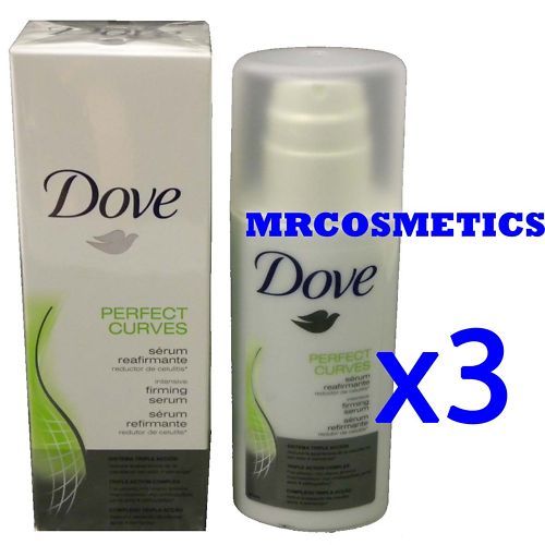 3x DOVE PERFECT CURVES FIRMING LIFTING ANTI CELLULITE SERUM  