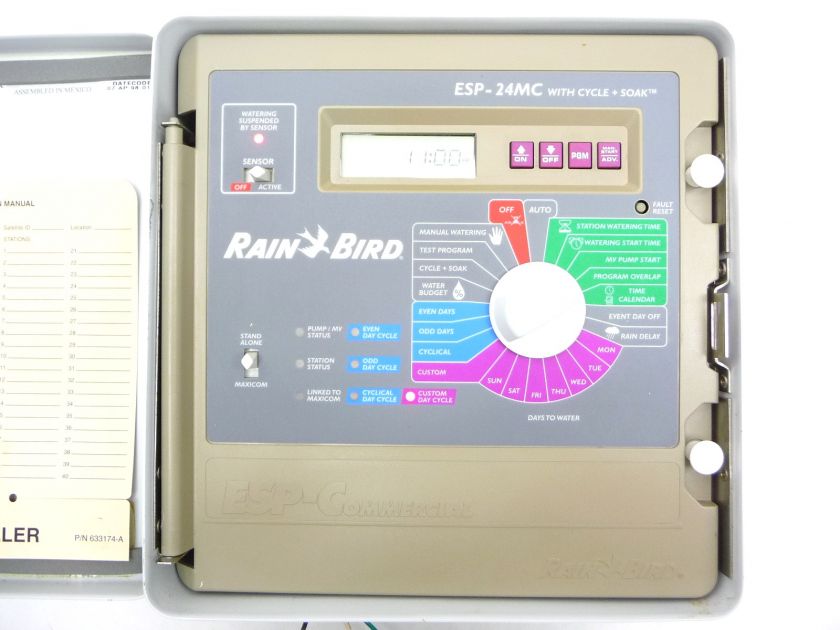 RAIN BIRD ESP 24MC 24 STATION LAWN CONTROLLER ESP24MC  