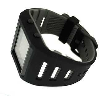 Diesel DZ7225 Digital Green Square Dial Black Silicone Mens Watch 