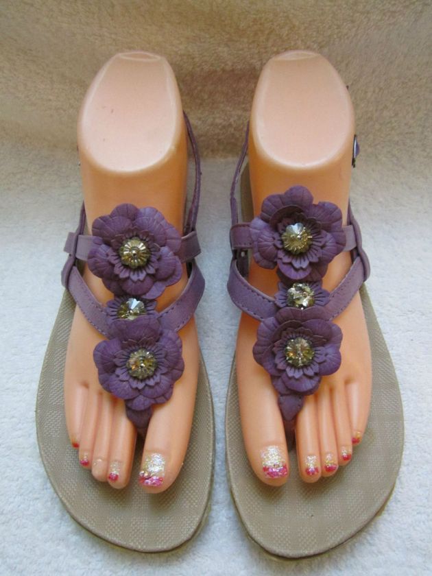 FOREVER Collection PURPLE Sandals Women US Size 6 10  