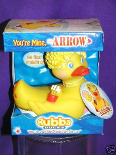 RUBBA DUCKS, ARROW LOVE RUBBER DUCK MIB  