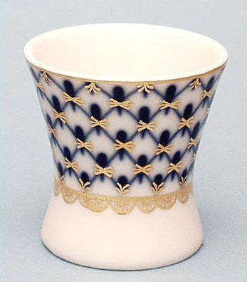 Lomonosov Porcelain Cobalt Net Egg Cup  