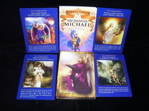BRAND NEW ARCHANGEL MICHAEL ORACLE CARDS & BOOK VIRTUE  