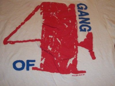 vtg GANG OF FOUR 1983 HARD concert tour t shirt L rare  