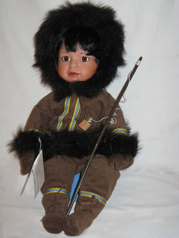 MISKA BY PARTICIA WALL ESKIMO DOLL BY THE DANURY MINT  