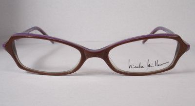 Nicole Miller Georgette Brown women Eyeglass Frame EYEWEAR  