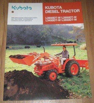 Kubota L2650DT W   3650DT Diesel Tractor Sales Brochure  