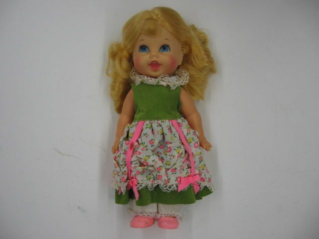 1960s Mattel Small Talk GOLDILOCKS 11 Talking Doll w/Original 