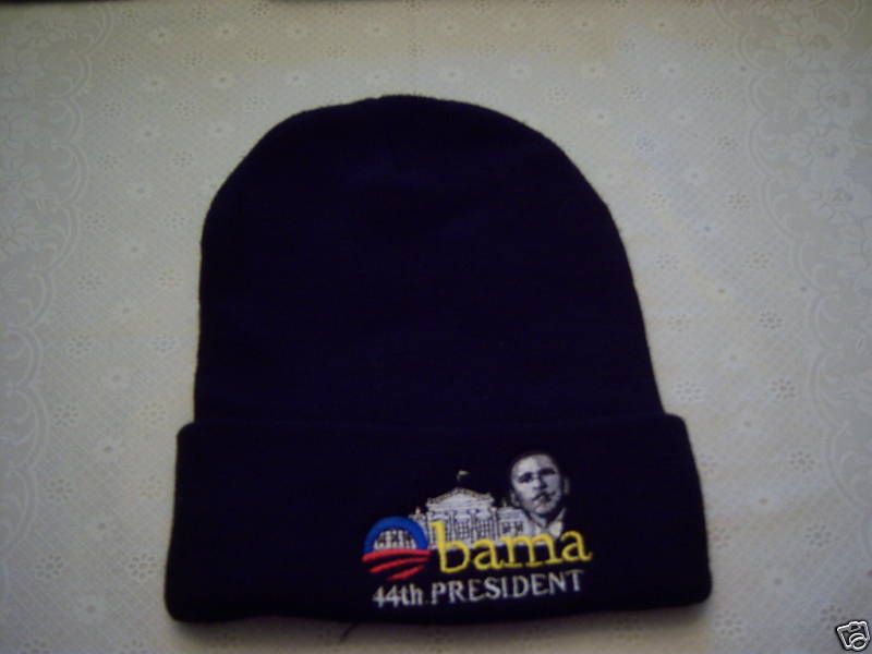 BARACK OBAMA BEANIE Skull CAP/ HAT Great Gift Idea  