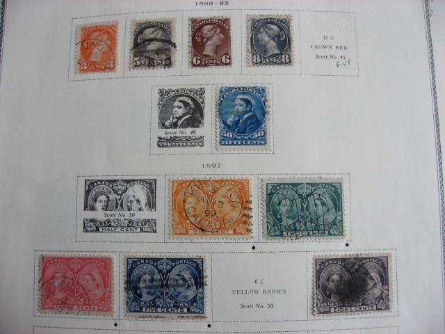 CANADA 1859 to1981 very clean used collection must see  