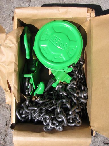 New 3 Ton Chain fall Hoist Futaba 10ft lift Chainfall  