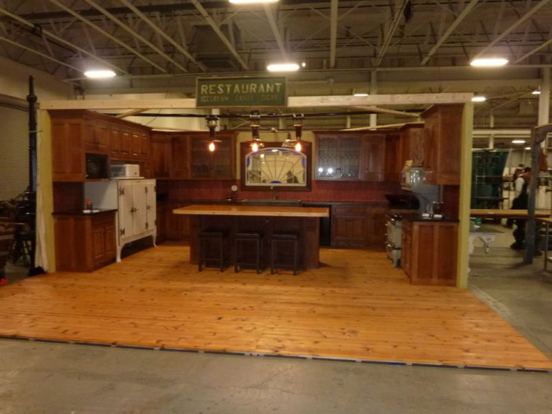 STEAMPUNK kitchen made from SALVAGED elements 20 x 20  