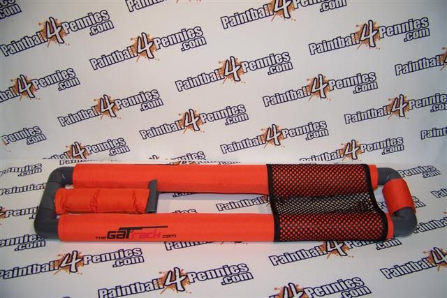 PAINTBALL GUN / MARKER STAND , THE GAT RACK (Orange)  