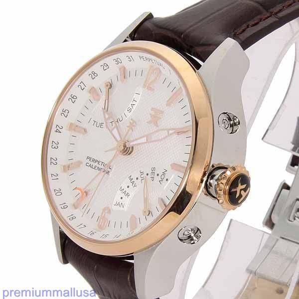 TX Techno luxury Timex perpetual calendar men watch T3C321TX brown 