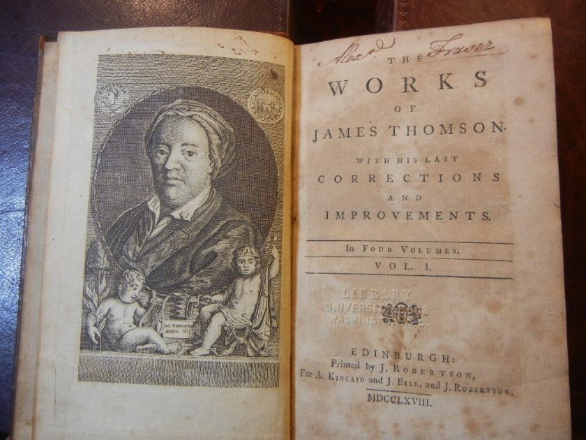   THOMSON with IMPROVEMENTS/POETRY/ENGLAND/The SEASONS/ RARE 1768  