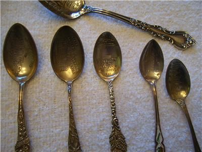 Sterling Silver Spoon Collection 6.5 Oz. Collectors Or Scrap L@@K 