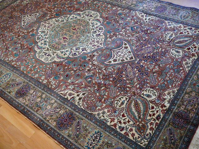 HEREKE KAYSERI RUG HANDKNOTTED WOOL GREAT CONDITION 9 7 x 6 5 