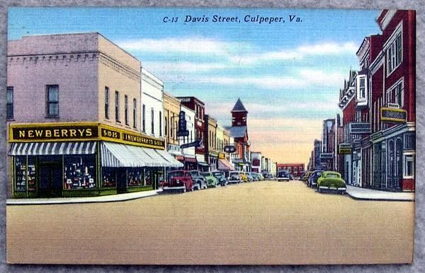 Culpeper VA Vintage PC Unused c 1940  