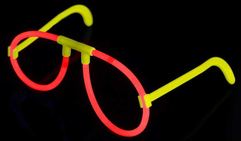 25 Pairs Glow Stick Eye Glasses Glowsticks Light Party  