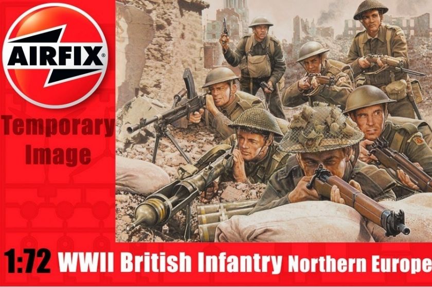 Airfix 01763 WWII British Infantry Northern Europe 48 1/72 Scale Model 